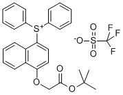 t-Butyl 2-[4-(diphenylsulfonium)naphthoxy]acetate, triflate salt